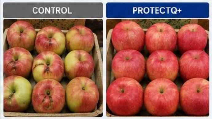 Control and ProtectQ+ Fuji apple replicated field comparison